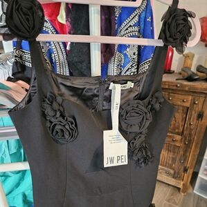 Spaghetti strap black dress size 6 NWT